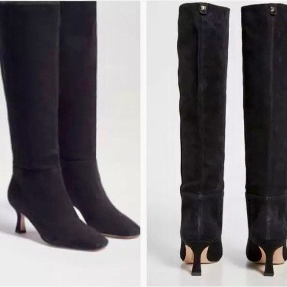 NIB Sam Edelman Lillia black suede boots 6.5 - Picture 8 of 10